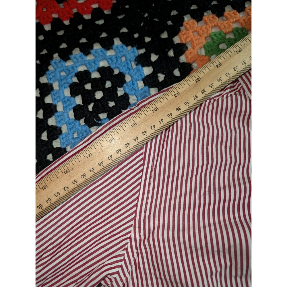 Boys Ralph Lauren long sleeve red & striped button up shirt Size 10-12 - Picture 5 of 6